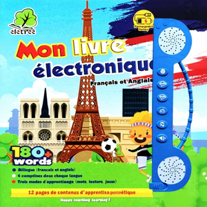 <span class=keywords><strong>Libro</strong></span> Electrónico en Francés, Nueva Edición, Educativo para Niños, Inglés y Francés, Lectura Interactiva con Sonido, Bilingüe, Enseñanza Temprana, Plástico - Product Image 5
