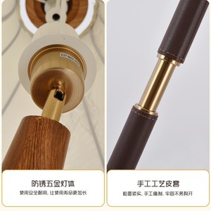 Artistic Elegant Retro Floor Lamp Led Light Source 4-10 Sqm Irradiation Area For Living Room Bedroom Hotel Use - Product Image 2