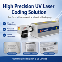 Codeur laser UV volant haute vitesse pour machines d'emballage de couches, codage de date permanent haute performance pour ligne d'emballage rapide 20000 mm/s