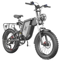 Bicicleta Eléctrica de Montaña X20 de Source Manufacturers, Batería de Litio de 48V, Motor sin Escobillas de 2000W para Todoterreno, Suspensión Delantera/Trasera de 20 Pulgadas