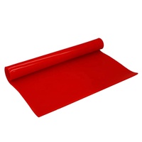 Rouleaux de feuilles de caoutchouc de silicone transparent orange