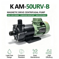 Pompe à eau industrielle triphasée K AM-50URV-B PP+GF 50 Hz 250W, pompe magnétique résistante aux produits chimiques, processus pharmaceutique, 0,5 CV 100%