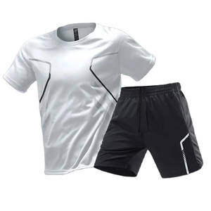 Ropa de verano unisex transpirable de secado rápido, ropa de gimnasio con estampado digital personalizada, conjuntos deportivos de seda helada, ropa de fútbol americano para correr - Product Image 1