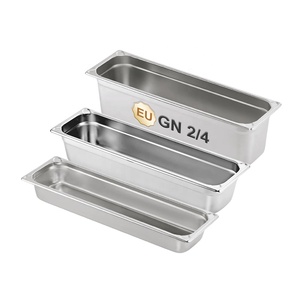 Conteneur GN Plateau de service pour aliments Gastronorm Pan 2/4 Hotel Ss20 GN Steel Pan <span class=keywords><strong>Gastro</strong></span> Trays for Commercial Kitchen for Buffet Using - Product Image 5