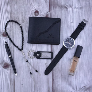 Grande Promotion Coffret Cadeau 4 Pièces/Ensemble Homme, Portefeuille, Ceinture, Montre – Idéal pour Anniversaire - Product Image 5