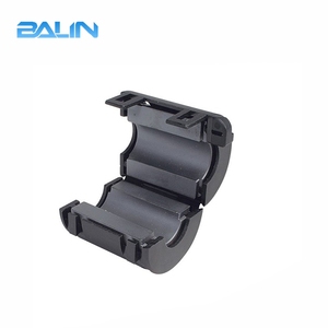 Usine Prix Facile Installation <span class=keywords><strong>EMI</strong></span> Pince Clip Sur 3.5mm Pince <span class=keywords><strong>de</strong></span> Câble <span class=keywords><strong>De</strong></span> Noyau <span class=keywords><strong>De</strong></span> Ferrite Avec Boîtier En Plastique Noir - Product Image 3