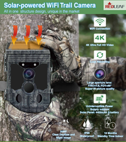 Беспроводная Водонепроницаемая мини-камера на солнечной батарее с Wi-Fi 4k