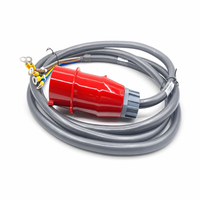 Câble d'alimentation industriel IEC 60309 CEE à 5 broches 3P+N+PE 400V avec bornes à anneau, longueur personnalisée