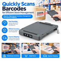 Nouveau Scanner de Code-Barres 2D Sans Fil 2026, Portée de Transmission de 50m, Format de Poche pour l'Inventaire d'Entrepôt, les Magasins de Détail et l'Expédition Express