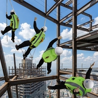 Combinaison de travail intelligente pour haute altitude S70, étanche IPX5, avec airbag de protection antichute et suivi via application Bluetooth