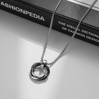 Collier pendentif tendance hip-hop pour homme en acier inoxydable plaqué or, chaîne de pull punk, bijoux cadeau, vente en gros