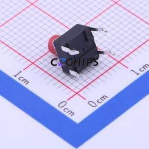 PTS645SK702LFS Tactile Switch Through hole Component THT-4P,6x6mm Switch Single Pole Single Throw Round Button Through Hole 6mm - Product Image 2