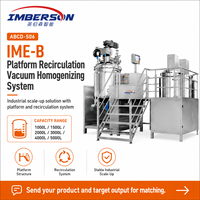 Ligne de production automatique clé en main IME-B 1000-5000L d'émulsifiant sous vide et d'homogénéisateur pour produits chimiques avec moteur AC
