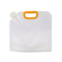 5L vente en gros sac jetable debout en plastique transparent 5kg emballage de stockage de grains de riz boisson jus eau liquide recharge bec pochette