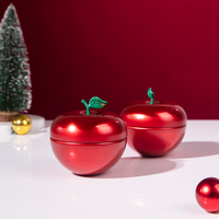 Boîte à bonbons en fer blanc ronde hermétique de qualité alimentaire avec logo personnalisé, finition laquée sérigraphiée, cadeau de fêtes en gros