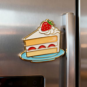 Imán de Refrigerador de Metal Plateado Personalizado con Logotipo, Imán de Refrigerador Personalizado de Esmalte Suave - Product Image 6