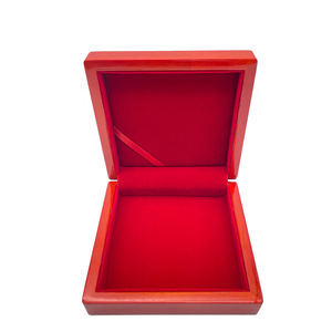 <b>Red</b> Jewelry <b>Box</b> Rectangular <b>Gift</b> Packaging For Jewelry Storage Bedroom Use - Product Image 1