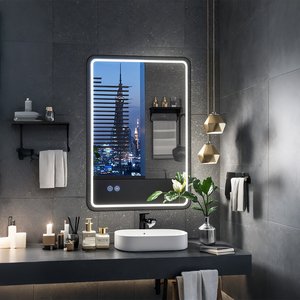 <span class=keywords><strong>Espejo</strong></span> inteligente de rectángulo de baño antiniebla iluminado moderno con Interruptor táctil para hotel - Product Image 3