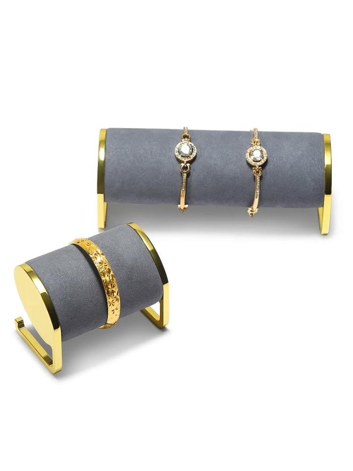 Watch Storage Display Rack Lengthened Metal Suede Material Bracelet ...