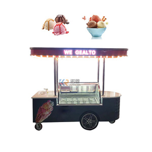 OEM truk Pizza penjualan Eropa gerobak jus makanan elektrik sepeda roda tiga Gelato makanan troli panas anjing berdiri es krim truk Ape - Product Image 2