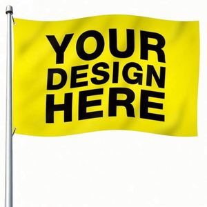 Outdoor Advertising Wholesale 100D Polyester Flying Customized Logo Printing 90*150cm Custom <b>Flags</b> - Product Image 3