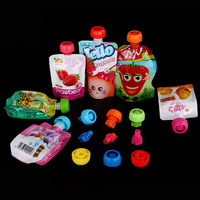 Poche souple à bec verseur pour emballage alimentaire – Jus de fruits, confiture, lait, gelée – Matériau plastique composite PE imprimé en héliogravure