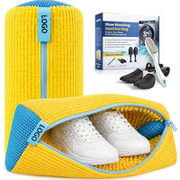 Sac de lavage pour chaussures pour lave-linge et sèche-linge, sac à chaussures avec fibres de microfibre pour le nettoyage, sac à linge pour chaussures de sport