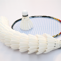 Volant de badminton Vina-Star, qualité tournoi, plumes d'oie, 5g, léger, écologique, haute durabilité, 3 couches, directement de l'usine