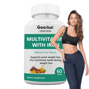 Großhandel Hochwirksame Eisen-Multivitamin-Kautabletten Nahrungsergänzungsmittel zur Steigerung des Energieniveaus <span class=keywords><strong>Vitamin</strong></span>-Tabletten für Erwachsene - Product Image 1