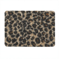 Étui pour ordinateur portable imperméable en tissu de coton fourré à imprimé léopard mignon 2024, fermeture à glissière, pour MacBook M4 Pro 14" A3112 A3185