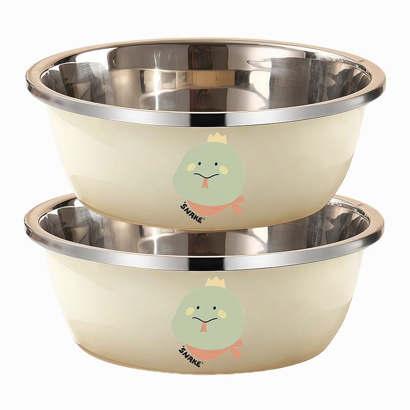 Lot de 2 pots solides [Serpent Cartoon] de 30 cm