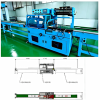Machine d'emballage automatique à film rétractable PE POF pour cadres de portes longs, haute efficacité