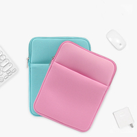 Housse d'ordinateur portable souple en mousse imperméable et durable de 6, 8, 10, 11 pouces avec logo personnalisé, étui de protection antichoc, fermeture à poignée multicolore