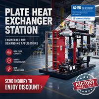 Prix d'usine OEM Échangeur de chaleur en acier au carbone pour climatisation 8400KW 9100KW 9800KW à haute stabilité thermique
