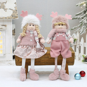 <b>Christmas</b> Decorations Santa Snowman Reindeer Plush Dolls Indoor Home Tabletop Ornaments Toys <b>Gifts</b> - Product Image 3