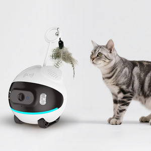 Productos para Mascotas, Robot de Seguridad Interactivo Inteligente para Mascotas, Cámara IP Inalámbrica con Visión Nocturna CMOS, Audio Bidireccional, Memoria, Plástico, Rastreo - Product Image 3