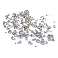 1440 pièces de strass en cristal tchèque multi-tailles, ton argenté/doré brillant, pierres précieuses mélangées pour la décoration des ongles, embellissements de mode
