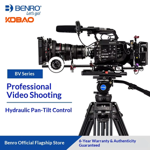Trípode Profesional para <span class=keywords><strong>Video</strong></span> <span class=keywords><strong>Benro</strong></span> BV6/4/8/10, Cabezal Hidráulico con Balance Dinámico, Patas de Aleación de Aluminio de 3 Secciones, para Observación de Aves - Product Image 1