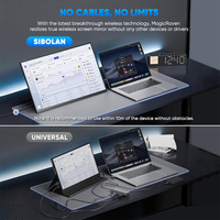 Moniteur de jeu LCD IPS sans fil WiFi 23,8 pouces 1080P 120Hz avec haut-parleurs intégrés, double écran portable HDR pour ordinateur portable/téléphone mural – Vente en gros