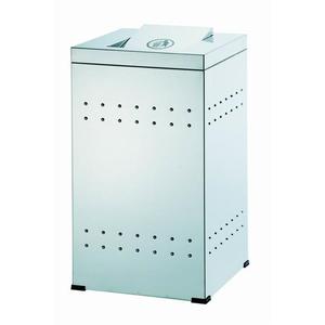 Cestino Quadrato in Acciaio Inox 2200 G per Uso Esterno - Product Image 1