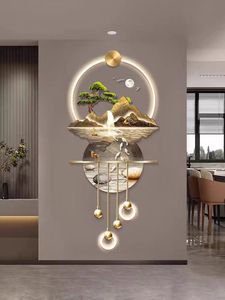 Decoración de Pared de Arte Metálico <span class=keywords><strong>Acrílico</strong></span> Luminoso LED, Cuadros de <span class=keywords><strong>Paisajes</strong></span> y Naturaleza Muerta de Lujo para Decoración del Hogar, Directo de Fábrica - Product Image 4