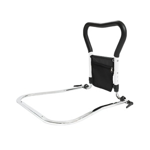 Folding Bed Safety Rail Bedrail Grab Bar Assist Bar with Storage Pocket - Product Image 1