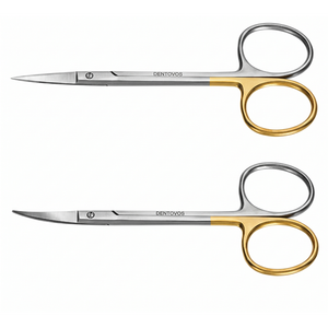 Tijeras Dentovos Mayo Curvas, Tijeras Quirúrgicas Premium de Alta Resistencia, Instrumento de Cirugía Oral Dental para Procedimientos Médicos Dentales - Product Image 1