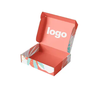 Paquet de Logo personnalisé naturel écologique et Durable, boîte de courrier pliable en papier Kraft