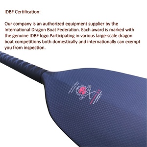 Kingpaddle - Remo de Fibra de Carbono 100% para Bote Dragón, Ligero, Alta Resistencia, Hoja Dihedral/Plana, 110-130 cm, Unisex, para Lagos y Ríos - Product Image 4