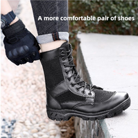 Bottes tactiques montantes légères et respirantes, antidérapantes, avec boucle en alliage, pour hommes, idéales pour la randonnée, le camping et le cyclisme en extérieur