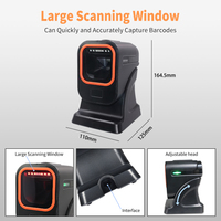Lecteur de codes-barres filaire MP6200 de haute qualité, machine de numérisation de codes QR, scanner de bureau 2D, scanner de codes-barres pour supermarché