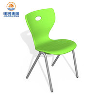 Chaise d'école en plastique empilable de conception moderne, vente chaude JS