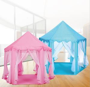 Tente <span class=keywords><strong>de</strong></span> jeu portable pliable pour enfants, château <span class=keywords><strong>de</strong></span> princesse, design <span class=keywords><strong>de</strong></span> rideau en maille rose adorable 2023 - Product Image 6