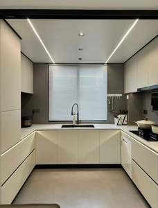 Gabinetes de Cocina Modulares Modernos de Alta Calidad en Diseño Blanco Completo, Gabinetes Base para Fregadero, Muebles de Cocina con Accesorios para Fregadero - Product Image 2